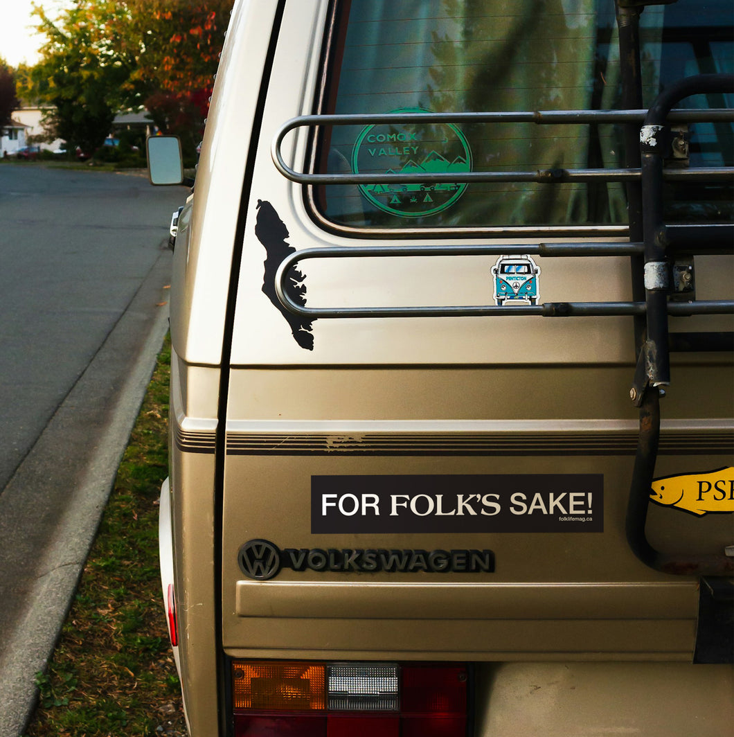 'For FOLK'S Sake' Stickers